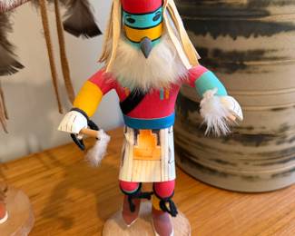 Kachina doll signed Hornet by MS