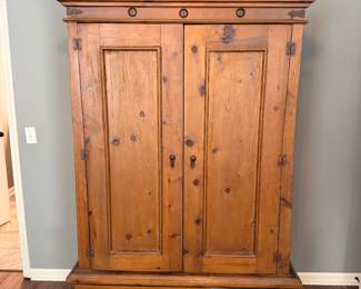 large pine armoire