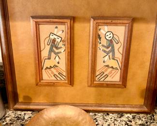 "Rainbow People" sand painting by Sanders