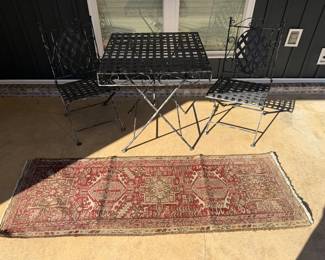 metal patio set