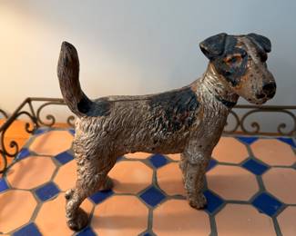 Hubley fox terrier door stop