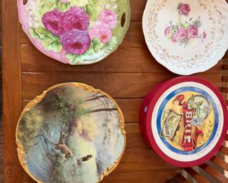 Hand painted plates