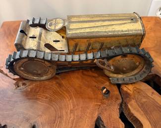 vintage Marx metal toy tractor