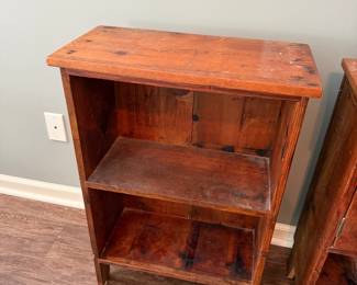 pine small bookshelf