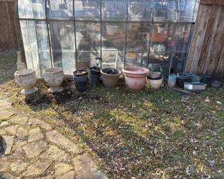 LOTS OF PLANTERS AND POTS JUST IN TIME FOR PLANTING.