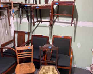 SEVERAL CHAIRS UP FOR GRABS