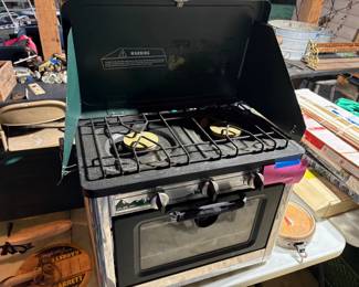 NEW COLEMAN CAMPING OVER STOVE COMBO.