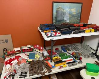 TRAINS TRAINS AND MORE TRAINS.