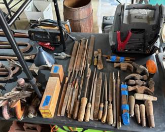 LOTS OF FILES AND STAMPING TOOLS.