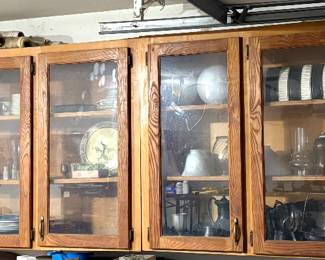 ALL KINDS OF GOODIES INSIDE OF THE CABINETS