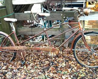 VINTAGE RARE ROLL FAST TANDEM BIKE,