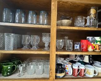 CUPS, MUGS AND GLASSES