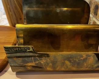 vintage brass letter sorter