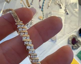 Yet another 14 kt. Gold with Diamonds Bracelet