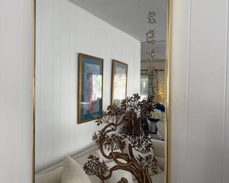 Gold Etched Mirror