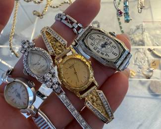 Sterling & Gold Antique Watches