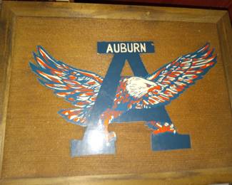 Auburn wood plaque