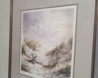 Framed signed & numbered Judy Dandis art