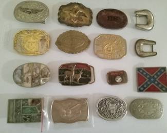 Collectible vintage belt buckles