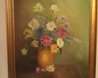 Original painting framed