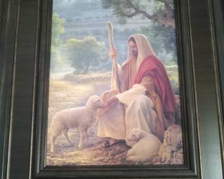 Framed Greg Olsen painting 