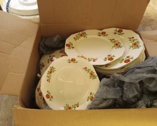 Box of Alfred Meakin dishes