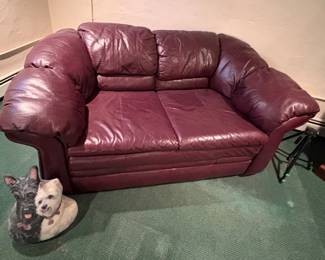 Leather Loveseat