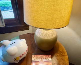 Signed Stoneware Lamp