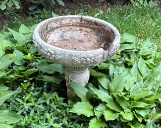 Concrete Birdbath