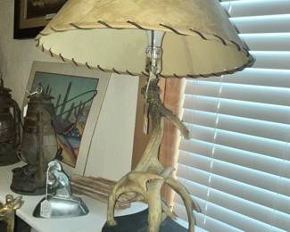PAIR OF THESE ANTLER LAMPS!