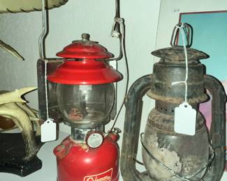 GREAT 1960'S COLEMAN LANTERN & KEROSENE LANTERNS