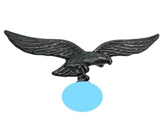 WWII German Luftwaffe Pilot Visor Cap Emblem Post War Production