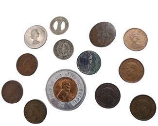 Railway Token Buffalo NY 1901 Uruguay Centavo Canada Coins LOT