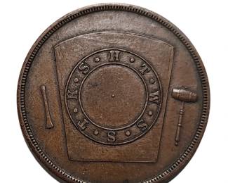 Masonic Royal Arch Masons RAM Garfield Marion Indiana Penny Coin