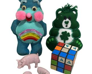1980s Toys Rubiks Cube & Care Bears That Guarantee Nightmares