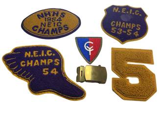 1953 1954 New Haven High School Athletic Patches Football Champs