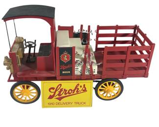 Vintage Strohs 1910 Delivery Truck Vehicle Wall Mount Sign