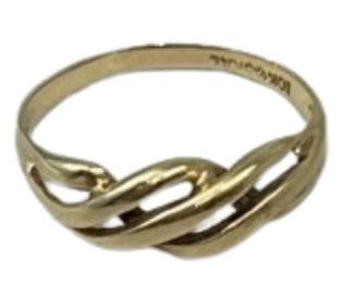 14K Gold Ring SKAL Woven Twist ~Sz 10 2.2g Jewelry