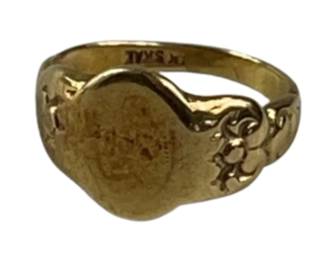 Antique Signet Ring Childs or Pinkie SKAL 3.2g