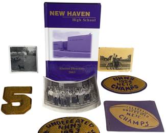 New Haven High School 1950s Athletic Letter Patches & More