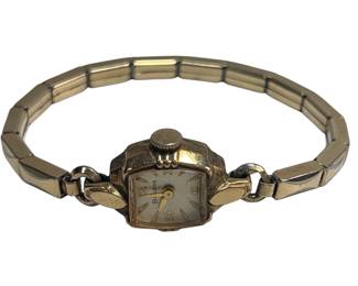 Vintage Bulova Rolled Gold 10K L2 Watch 1950s Art Deco