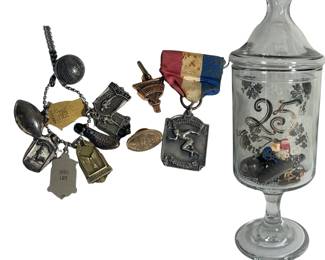 New Haven High School 1950s NEIC Champs Track Sports Charms Football