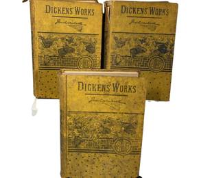 1870 Dickens Works Books Dorrit Rudge Traveller Same Owner