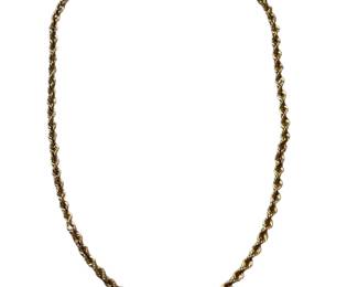 14K Spiral Chain Bracelet 7" Barrel Clasp 1.6g Jewelry