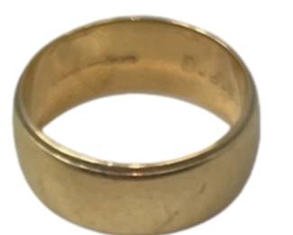 14K Gold Artcarved Mens Band Wedding ~Sz 10.5 9.8g