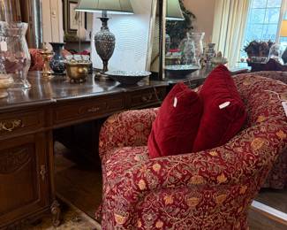 Pair of floral chairs