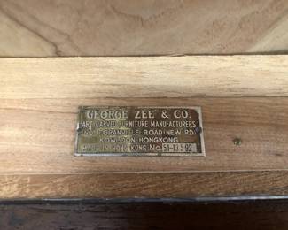 George Zee Chest brought to US in the 1950’s  17.75” t x 34.5” w x 16.5” d