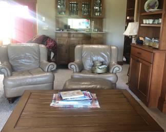 Leathercraft Chairs & Ottoman
