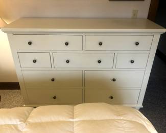 Aspenhome Cambridge Chesser Dresser in White   58” w x 18.25” d x 41.75” t