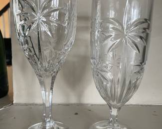 Godinger Palm Tree glasses